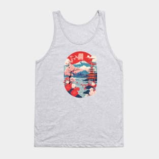 Vintage Travel Japan Design Tank Top